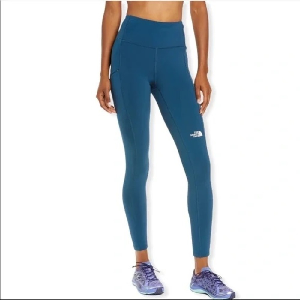 𝅺THE north face xs teal leggings